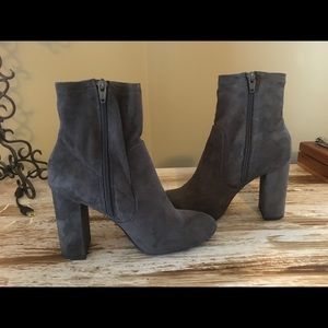 Grey faux suede A New Day Booties